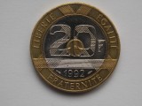 20 francs 1992 Franta-comemorativa-AUNC