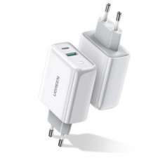 INCARCATOR retea Ugreen, &amp;quot;CD170&amp;quot; Quick Charge 36W, USB x 1, USB Type-C x 1, 5V/3.4A max, alb &amp;quot;60468&amp;quot;