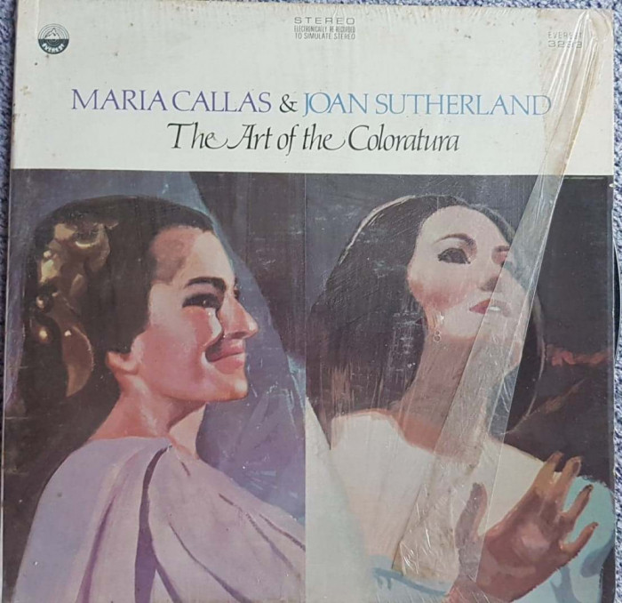 Vinil original SUA, Maria Callas &amp; Joan Sutherland, The arts of the Coloratum