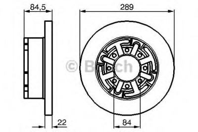 Disc frana IVECO DAILY III caroserie inchisa/combi (1997 - 2007) BOSCH 0 986 478 886 foto