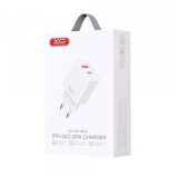 Incarcator Retea XO Design BPCE12, 20W, 3A, 1 x USB-A - 1 x USB-C, Alb