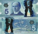 CANADA 5 dollars 2013 polymer UNC!!!