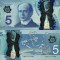 CANADA 5 dollars 2013 polymer UNC!!!