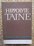Hippolyte Taine - Pagini de critica