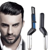 Placa de indreptat parul si barba Barbati, Aparat de Par Barba Profesional, Hair Straightening Curler Comb TotulPerfect