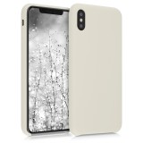 Husa pentru iPhone XS Max, Silicon, Crem, 45909.204, Carcasa, Kwmobile