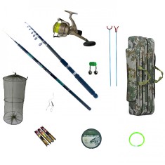 Set undita tronson scurt 5.4 m, lanseta 3.6 m, mulineta LC140 si accesorii