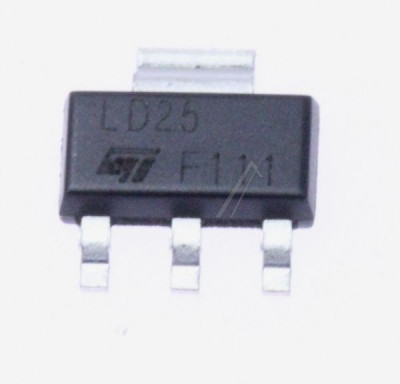 LD25 REGULATOR TENSIUNE LDO, +2,5V, 800MA, SOT223 LD1117S25CTR circuit integrat STMICROELECTRONICS foto