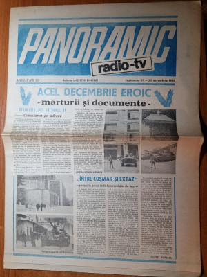 panoramic radio-tv 17 - 23 decembrie 1990 foto