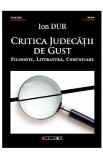 Critica judecatii de gust - Ion Dur