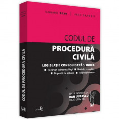 Codul de procedura civila. Ianuarie 2020 - Dan Lupascu