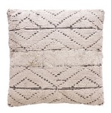 Cumpara ieftin Perna decorativa bumbac crem negru Peres 45 x 45 cm