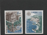 Monaco 1978--Europa CEPT,serie 2 valori dantelate,MNH,Mi.1319-1320, Organizatii internationale, Nestampilat