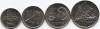 Fiji Set 4 - 5, 10, 20, 50 Cents 2009/10 - V22, UNC !!!, Australia si Oceania