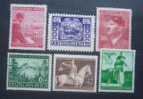 Set timbre Germania Boemia Generalgouvernement Cehoslovacia Hitler Rosegger Cal 1943 1944 - A228