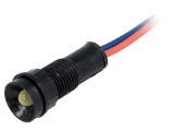Lampă de control LED galbenă 12V &Oslash;11mm IP40