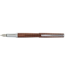 Stilou DACO Metalic, Penita Tip F, Maro/Argintiu, Cerneala Standard, Stilouri cu Penita Tip F, Stilouri Office, Stilouri Elegante, Stilouri cu Cerneal foto