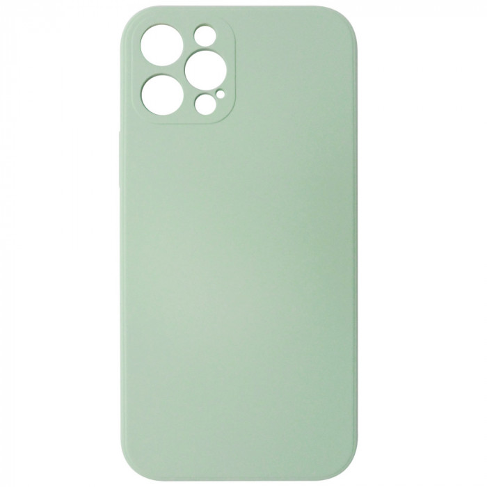Husa silicon TPU Matte verde deschis pentru Apple iPhone 12, 12 Pro