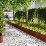 vidaXL Margine pentru gazon 50 pcs Maro 100 x 0.05 x 20 cm 3335794