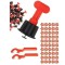 Set 50 tije refolosibile pentru gresie, 1 cheie si 50 stele rost de la 1-3 mm