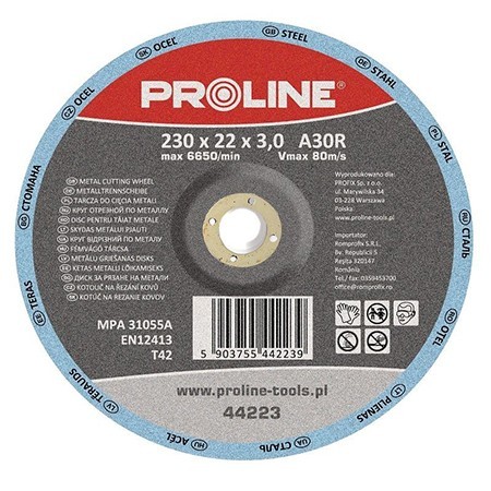 DISC DEBITARE METAL DEPRESAT 230X3.0MM / A30R