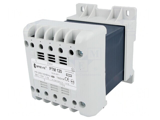 Transformator alimentare 120VA 230V AC 110V pentru șină DIN