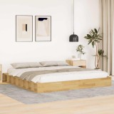 Cumpara ieftin Cadru de pat fără saltea 180x200 cm din lemn masiv de stejar