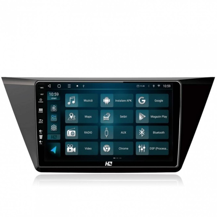 Navigatie Volkswagen Tiguan (2016+) 8GB RAM Android 13 Octacore Slot Sim 4G DSP GPS Wi-FI Carplay Android Auto USB Bluetooth Waze Touchscreen 10.1 Inc