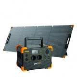 Pachet Statie de incarcare electrica portabila PECRON E600LFP, 614Wh, 1200W, 230V, Ecran LCD, Incarcare Rapida, LiFePO4, Controler MPPT, Protectie BMS