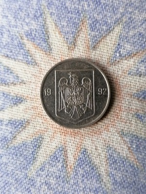 MONEDA 5 Lei 1992 ROM&amp;Acirc;NIA. 1 foto