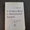 A PROBLEM BOOK IN MATHETICAL ANALYSIS G N BERMAN CARTONATA CU SUPRACOPERTA