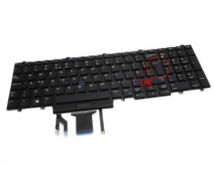 Tastatura Dell Latitude 5591 iluminata layout UK fara rama enter mare, Latitude E5550 iluminata layout UK fara