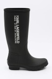 Karl Lagerfeld cizme KALOSH femei, culoarea negru, KL47085