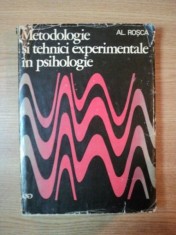 METODOLOGIE SI TEHNICI EXPERIMENTALE IN PSIHOLOGIE de AL. ROSCA 1971