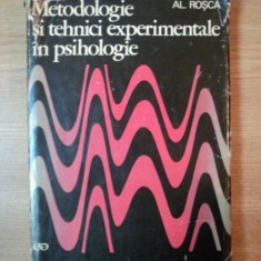 METODOLOGIE SI TEHNICI EXPERIMENTALE IN PSIHOLOGIE de AL. ROSCA 1971