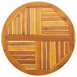 vidaXL Blat de masă rotund, &Oslash;70x2 cm, lemn masiv de acacia