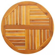 vidaXL Blat de masă rotund, &Oslash;70x2 cm, lemn masiv de acacia 4004249