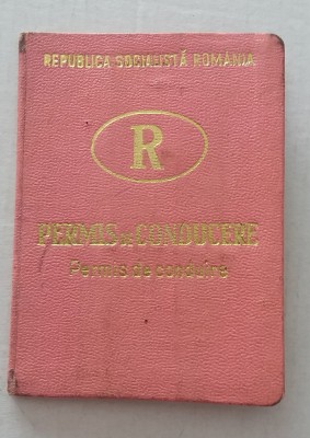 QW13 7 - 1968 - Permis de conducere - RSR - piesa de colectie! foto