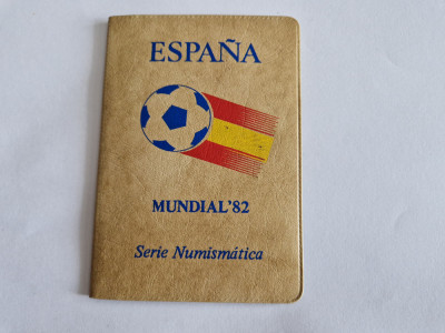 Carnet de 6 Monede Spania Editie Cupa Mondiala 1982 foto