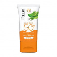Lirene SPF 50, emulsie cu Aloe Vera pentru protectie solara, 50ml
