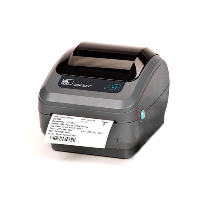 Imprimanta de etichete Zebra GK420D, 203DPI DT, 203 DPI, USB, serial, paralel, max 104 mm latime