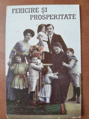 Carte postala, felicitare 1929 foto