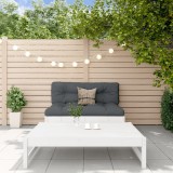 VidaXL Set mobilier de grădină cu perne, 2 piese, alb, lemn masiv 3186103