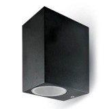 Aplica aluminiu, soclu 2 x GU10, negru, V-TAC