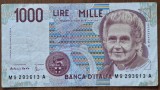 1000 lire 1990, Italia, Montessori