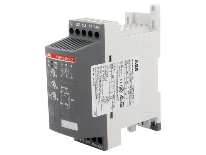 Softstarter șină DIN 5.5kW 12A