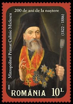 ROMANIA 2022, Mitropolitul primat Calinic Miclescu, serie neuzata, MNH, 2363 foto