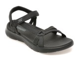 Cumpara ieftin Sandale SKECHERS negre, GO WALK FLEX SANDAL, din material textil