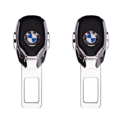 Set 2 bucati adaptor pentru centura falsa de siguranta cu sigla BMW foto