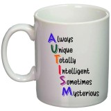 Cana alba personalizata, Autism, INOVATIX&reg;. 330ml